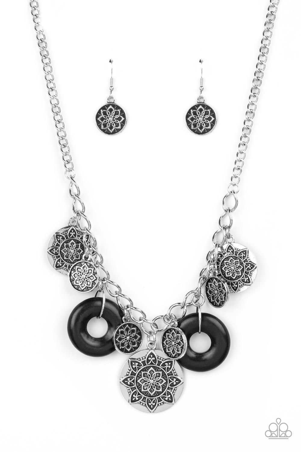 Paparazzi Accessories - Western Zen N18 - Black Necklace