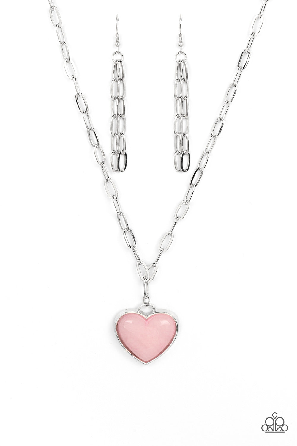 Paparazzi Accessories - Everlasting Endearment N40 - Pink Necklace