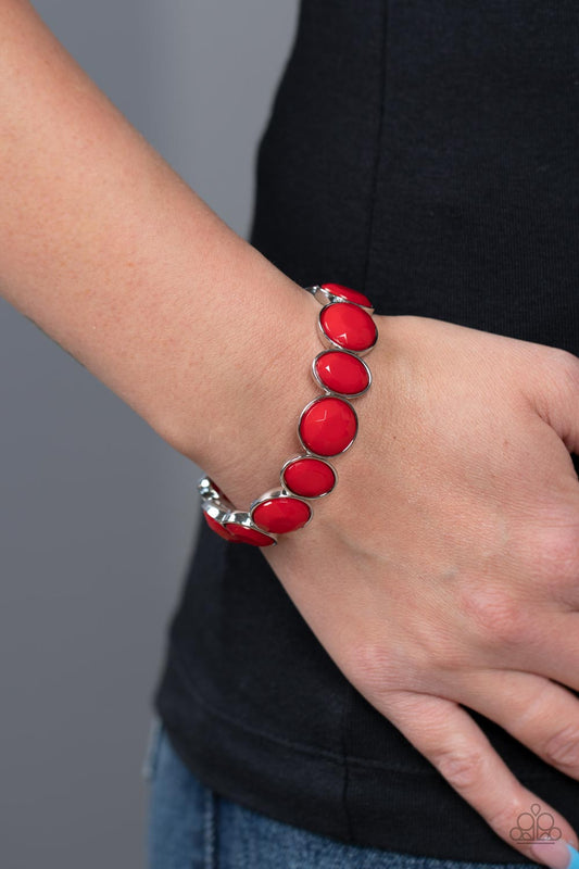 Paparazzi Accessories - Whimsical Glow - Red Bracelet