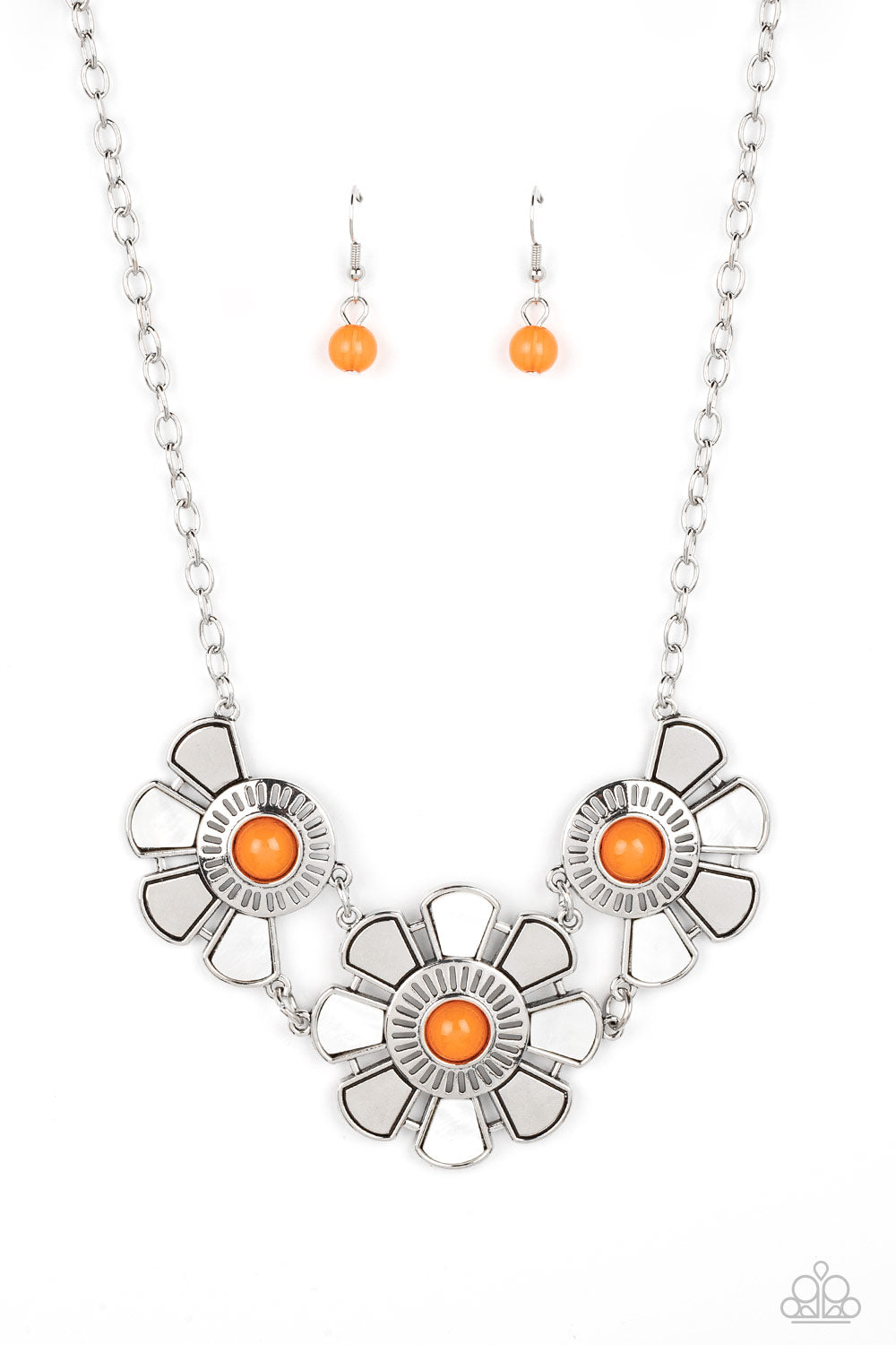 Paparazzi Accessories - Aquatic Garden N13 - Orange Necklace