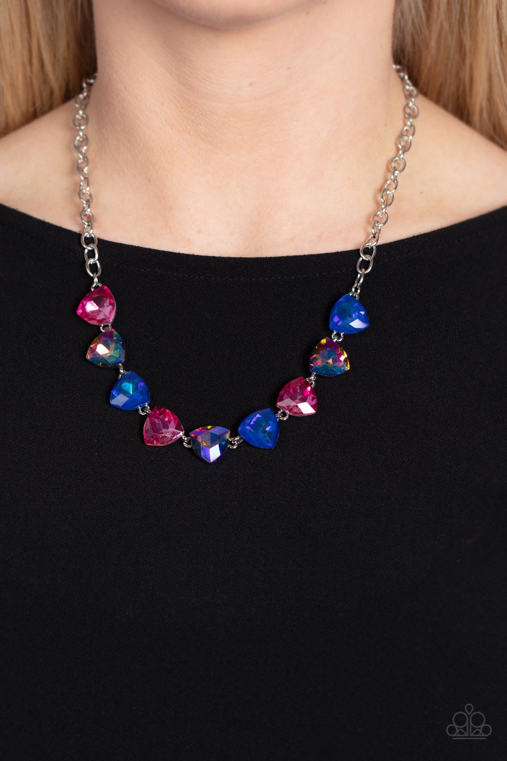 Paparazzi Accessories- Dreamy Drama - Blue Necklace