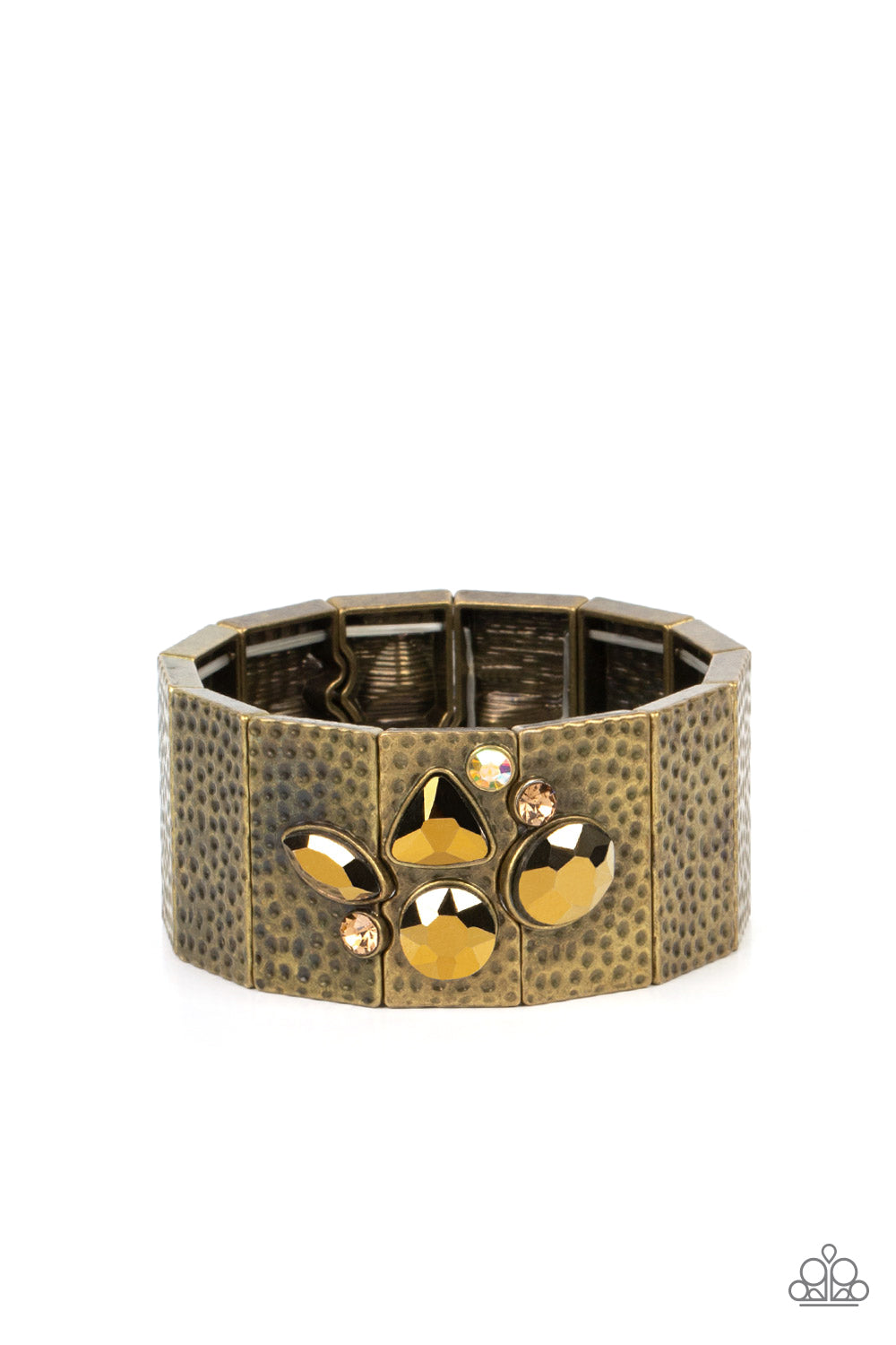 Paparazzi Accessories - Flickering Fortune B5 - Brass Bracelet