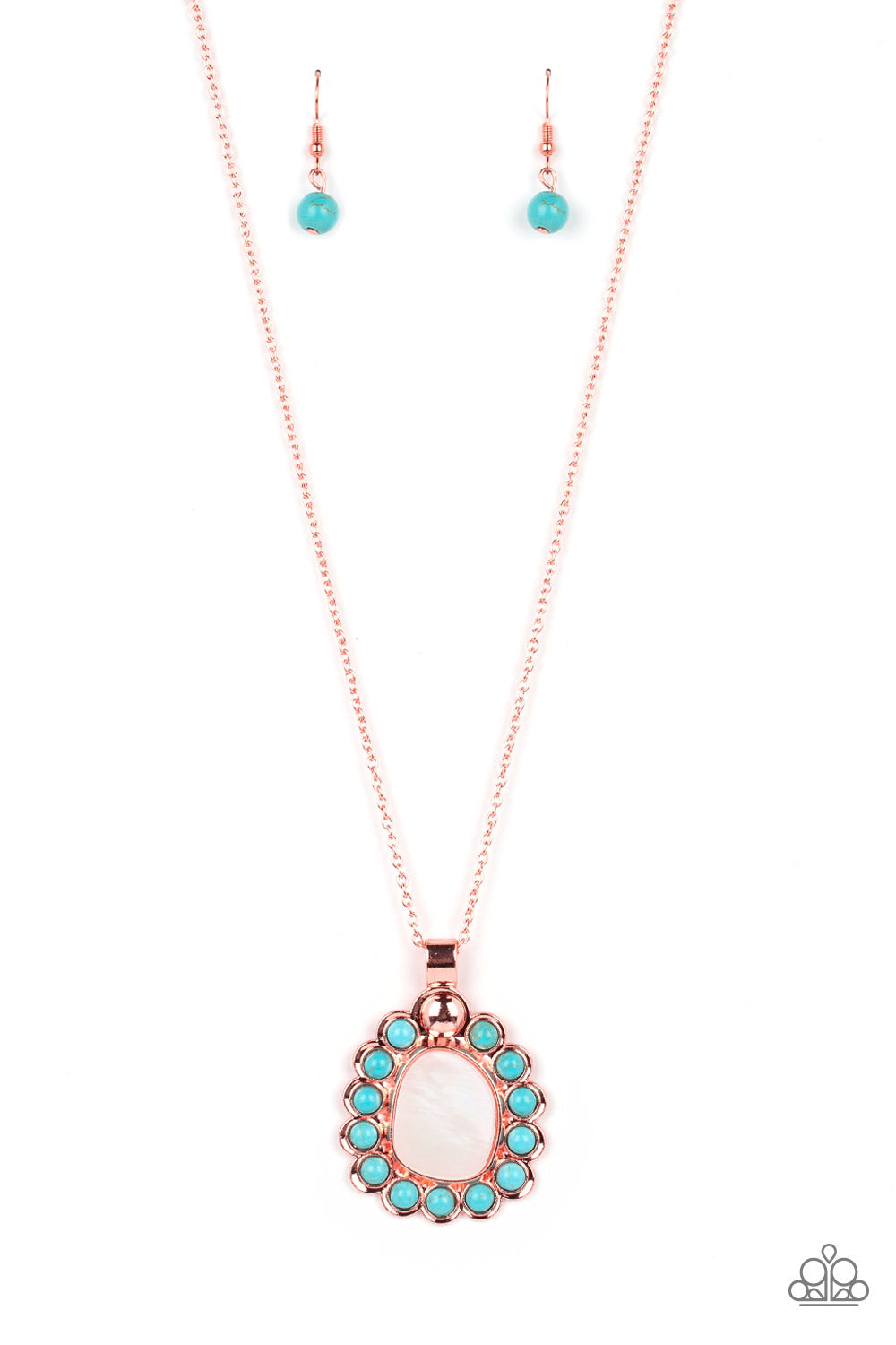 Paparazzi Accessories - Sahara Sea N3 - Copper Necklace