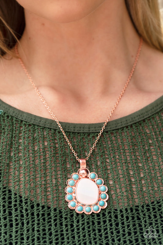 Paparazzi Accessories - Sahara Sea N3 - Copper Necklace