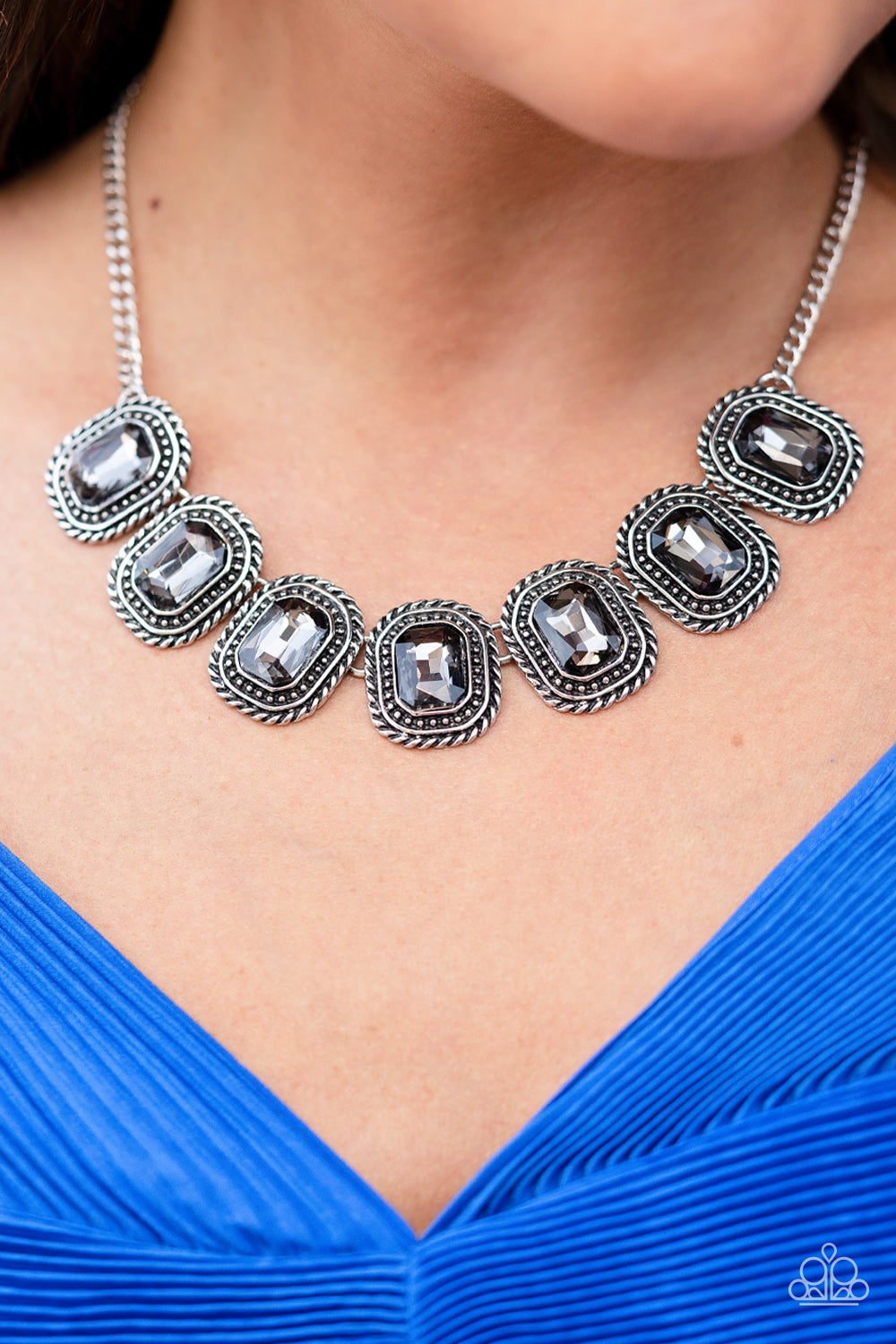 Paparazzi Accessories - Iced Iron N2 - Silver Necklace