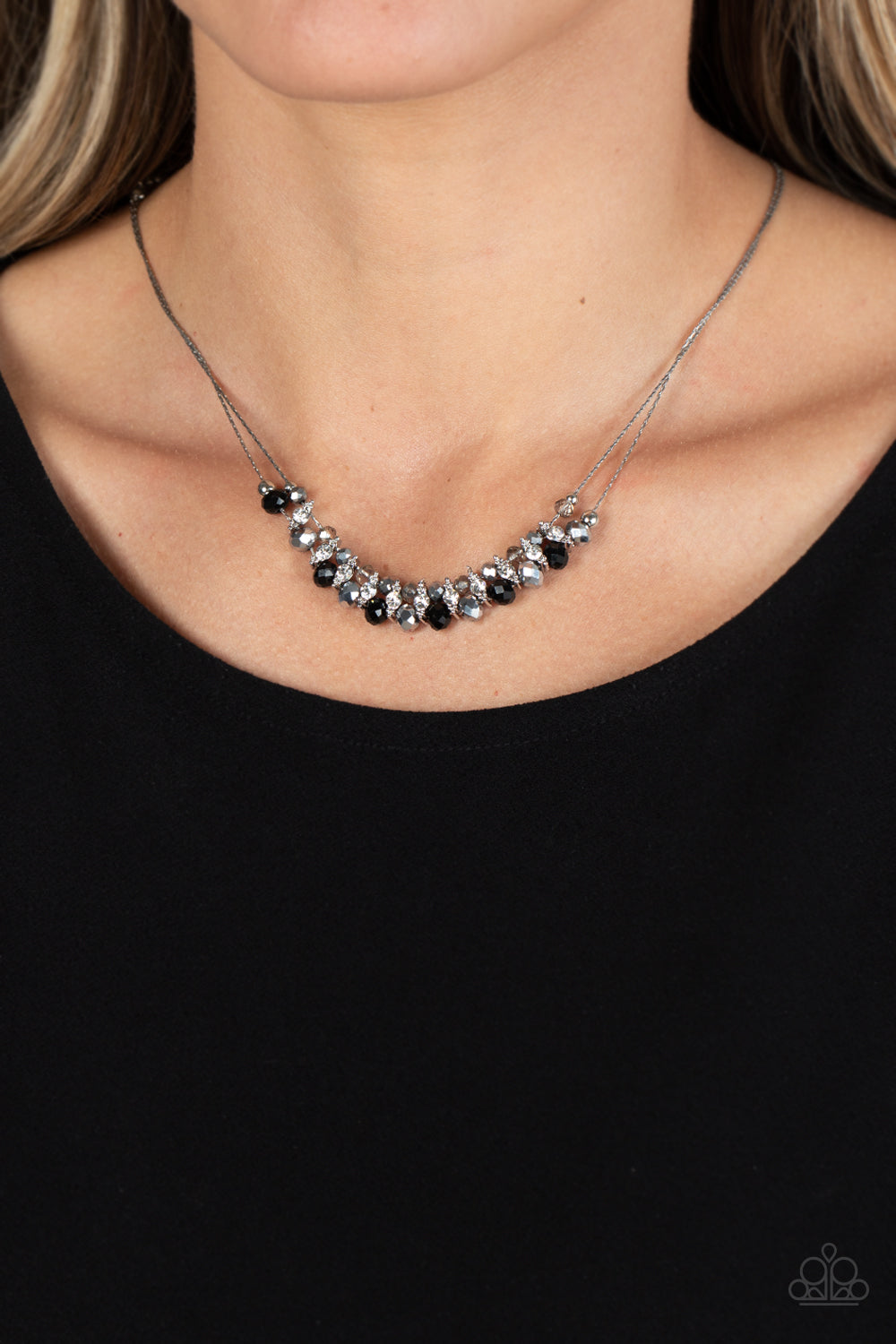 Paparazzi Accessories - Shimmering High Society - Black Necklace