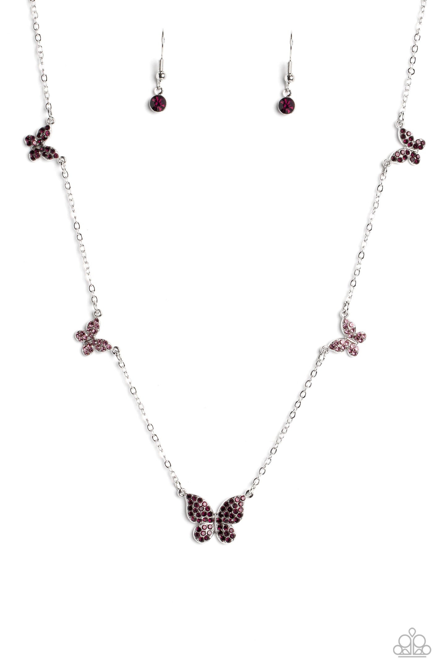 Paparazzi Accessories - FAIRY Special - Purple Butterfly Necklace