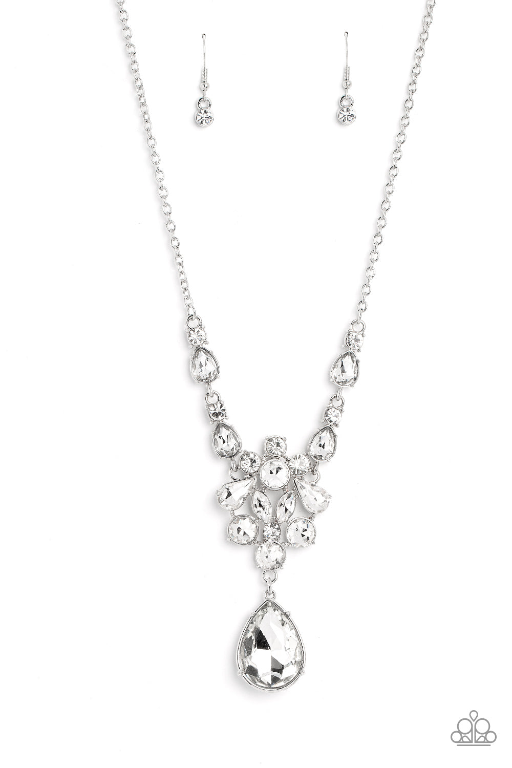 Paparazzi Accessories - TWINKLE of an Eye - White Necklace