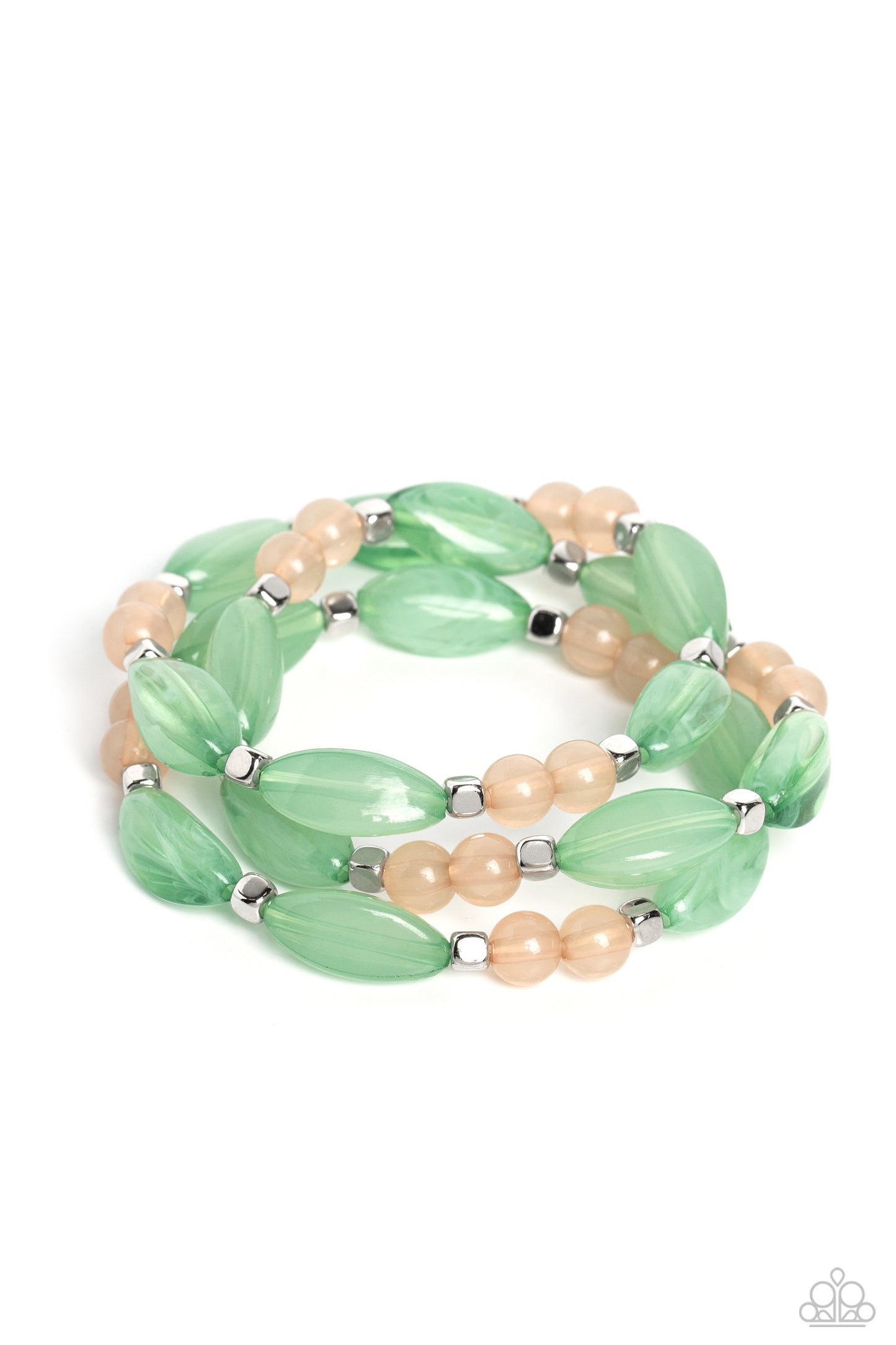 Paparazzi Accessories - BEAD Drill - Green Bracelet