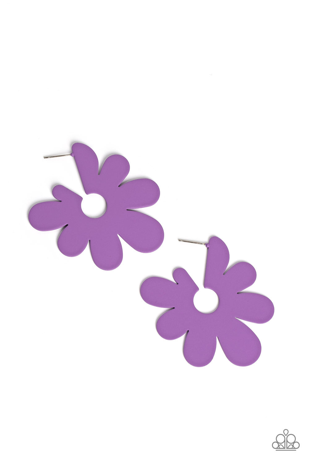 Paparazzi Accessories- Flower Power Fantasy - Purple Earrings