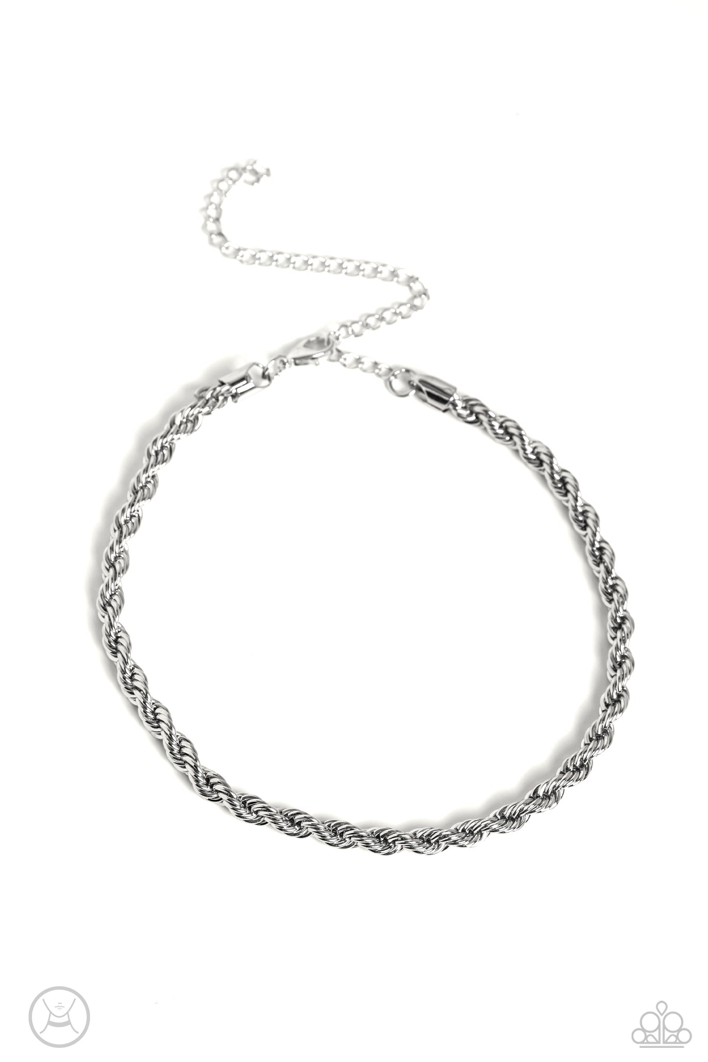 Paparazzi Accessories - Never Lose ROPE - Silver Necklace