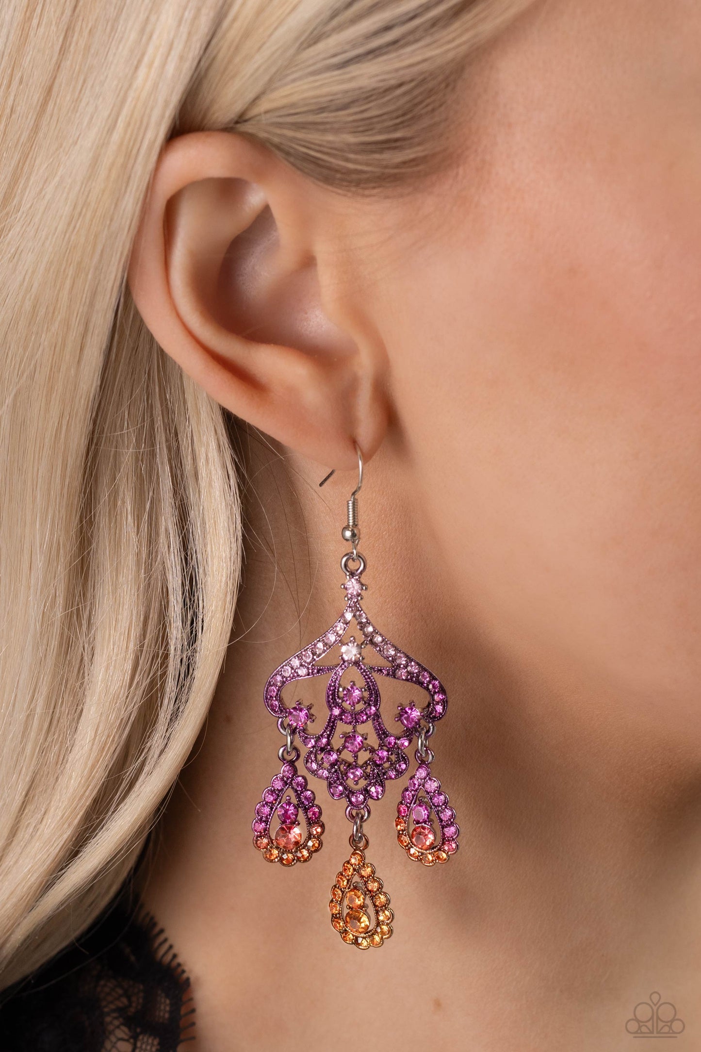 Paparazzi Accessories - Chandelier Command - Multi Earrings