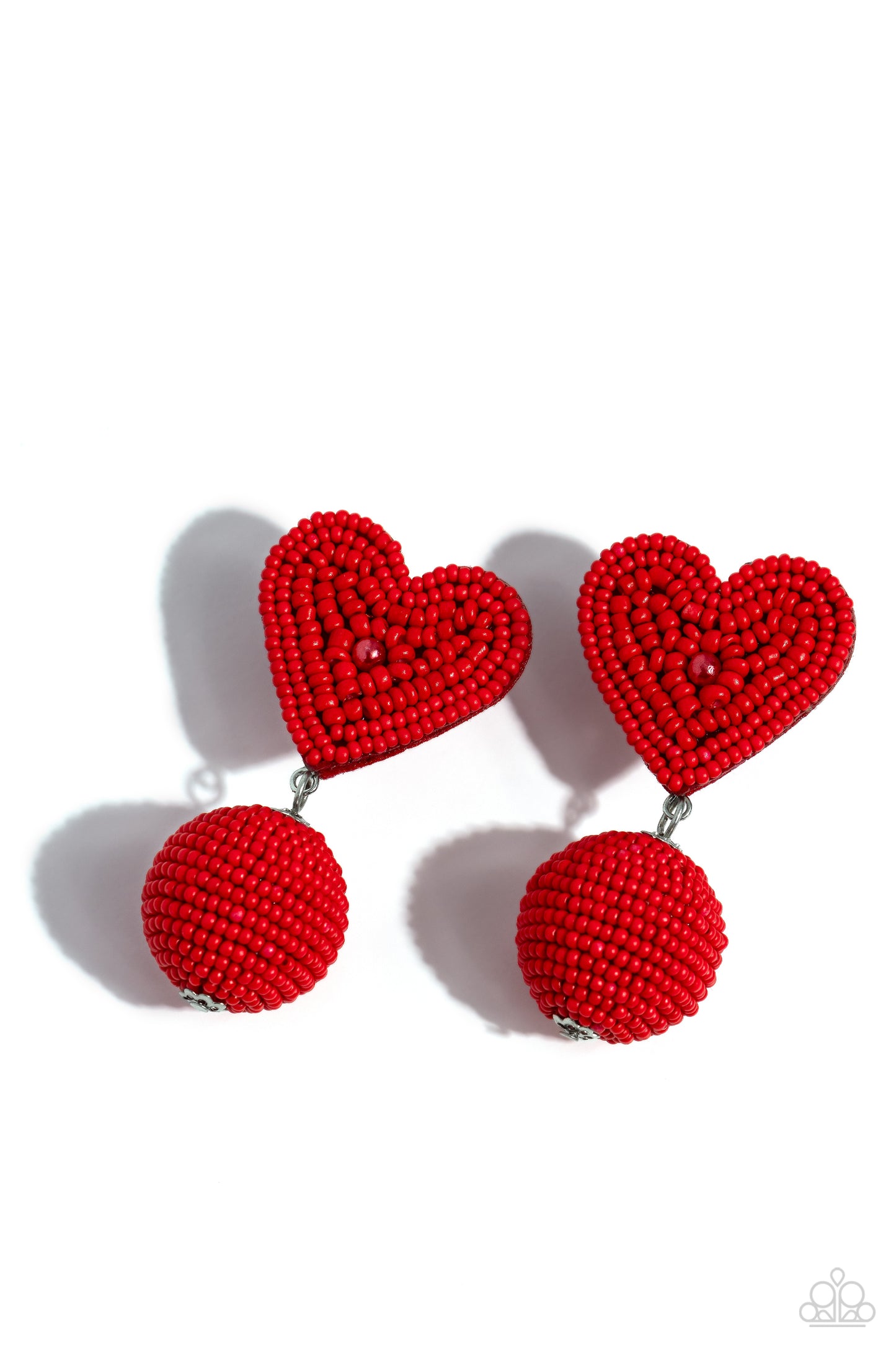 Paparazzi Accessories - Spherical Sweethearts - Red Earrings