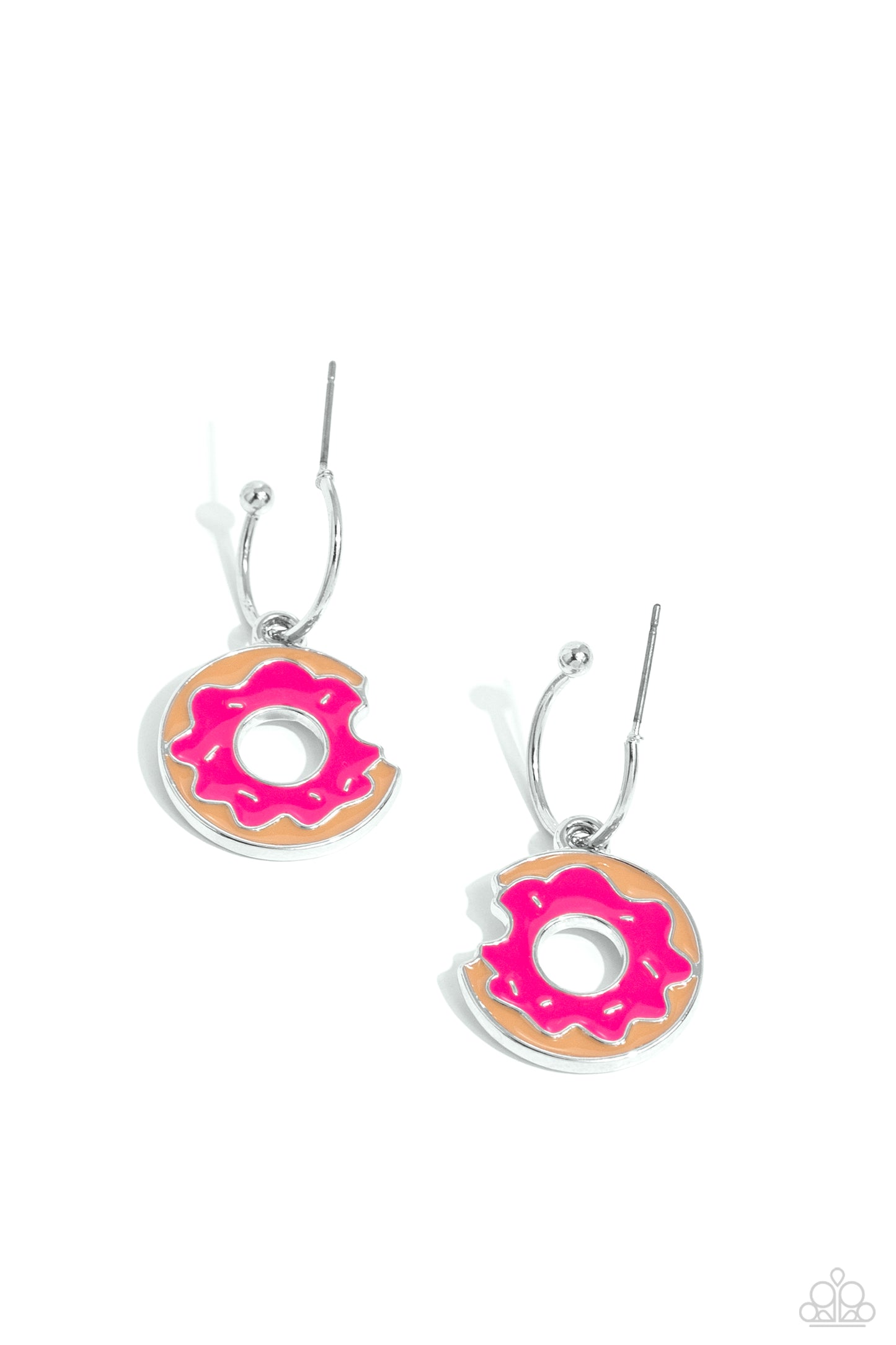 Paparazzi Accessories - Donut Delivery - Pink Earrings